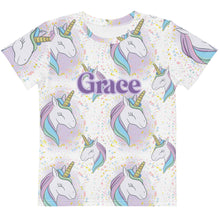 Load image into Gallery viewer, Unicorn Dreams Personalized Tee