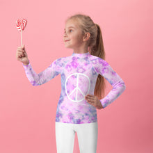 Load image into Gallery viewer, Peace of Tie- Dye Rash Guard