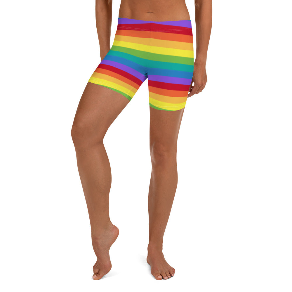 Rainbow on sale biker shorts