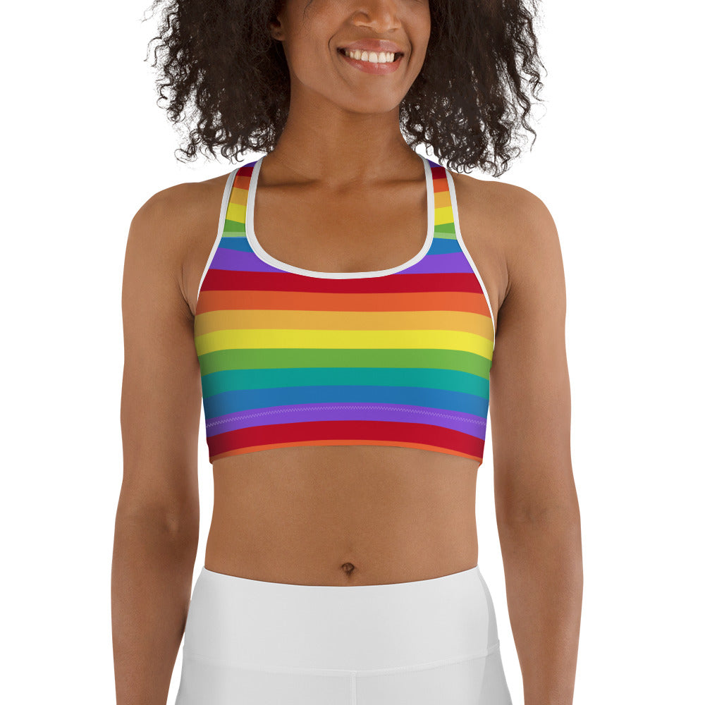 Rainbow Sports bra – The Yellow Creek Boutique