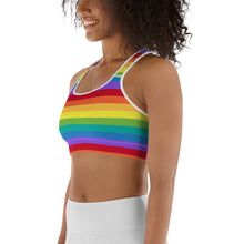 Load image into Gallery viewer, Rainbow Sports bra