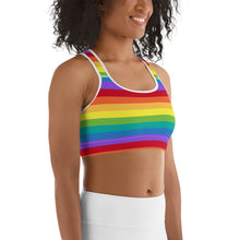 Load image into Gallery viewer, Rainbow Sports bra