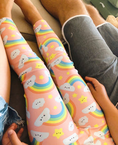 Peach Rainbow Leggings