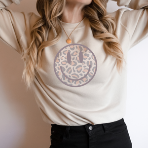 Leopard Smiley Sweater