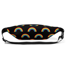 Load image into Gallery viewer, Black Rainbow Fanny Pack