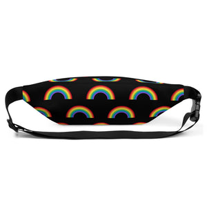 Black Rainbow Fanny Pack