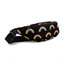 Load image into Gallery viewer, Black Rainbow Fanny Pack