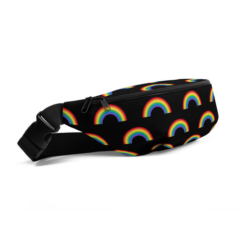 Black Rainbow Fanny Pack