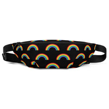 Load image into Gallery viewer, Black Rainbow Fanny Pack