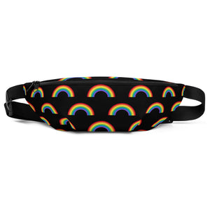 Black Rainbow Fanny Pack