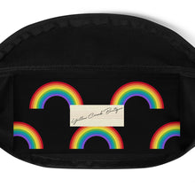 Load image into Gallery viewer, Black Rainbow Fanny Pack