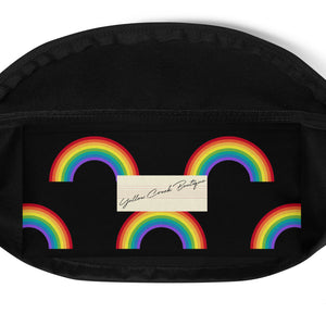 Black Rainbow Fanny Pack