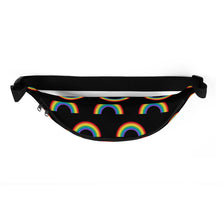 Load image into Gallery viewer, Black Rainbow Fanny Pack