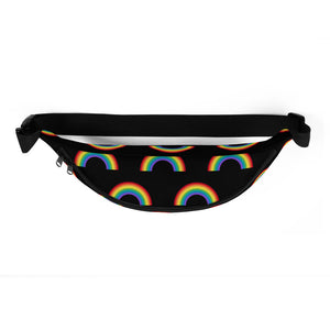 Black Rainbow Fanny Pack