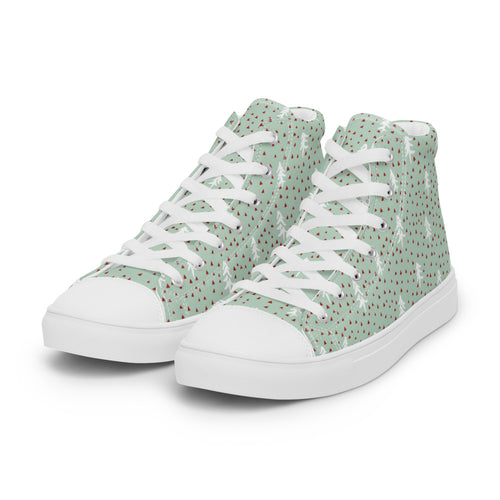 Minted trees Women’s high top canvas shoes